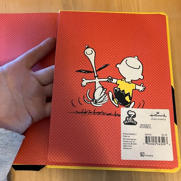 Peanuts Charlie Brown ZigZag Hardbound Journal - by Hallmark - Picture 9 of 11